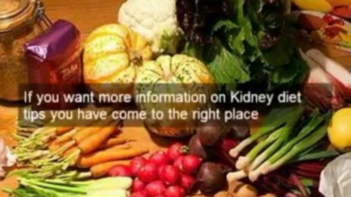 Awesome kidney diet tips in kidney diet secrets. Use kidney diet tips to help prevent kidney disease