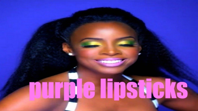 Purple Lipsticks By MAC Maybelline MUFE Estee Lauder | Medium & Dark Skin tones