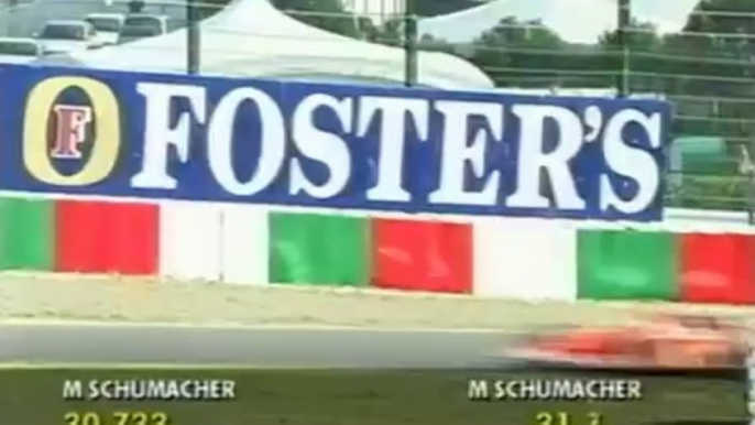 F1 Suzuka 2001 - Michael Schumacher`s all 3 epic qualifying laps!