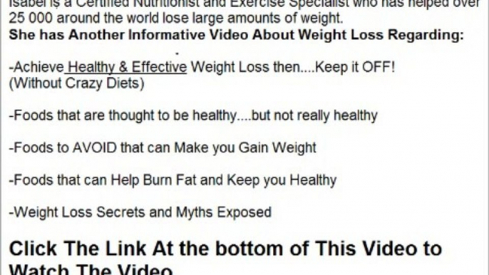 How to Lose Weight Fast - The truth about  Fat Burning Foods and Weight Loss Programs