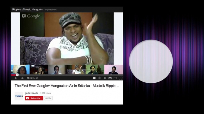 Highlights of Music.lk Ripples of Music, Hangouts On Air Series