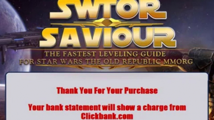 Swtor Savior guide+ Swtor Savior members area