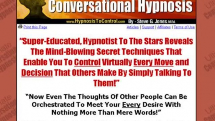 "Ultimate Conversational Hypnosis review"