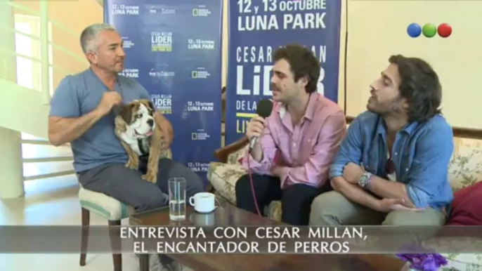 Peter y Nico con Cesar Millán “El Encantador de Perros”