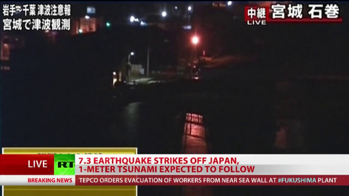 7.3 quake hits Japan, Fukushima evacuated over tsunami alert