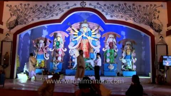 Durga puja pandal at CR park, New Delhi