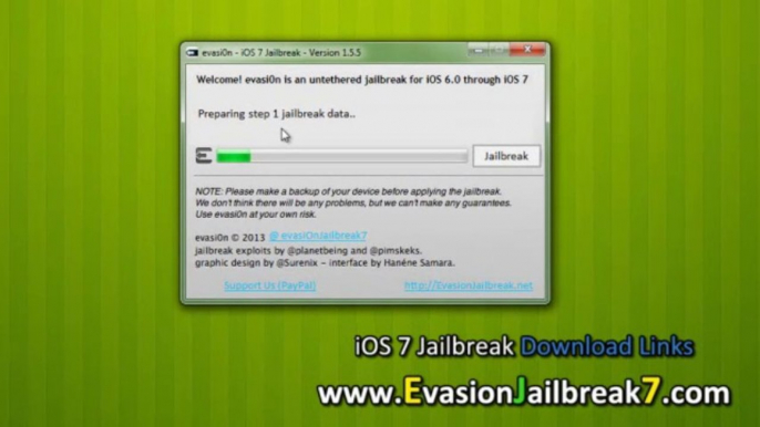 Evasion UNTETHERED iOS 7 Jailbreak Tool For iPhone 5, iphone 4, iPhone 3GS, iPad3