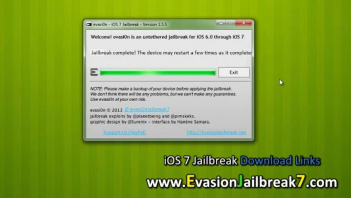 Download Free Evasion Full UNTETHERED iOS 7 Jailbreak Tool For iPhone 5, iphone 4, iPhone 3GS, iPad3