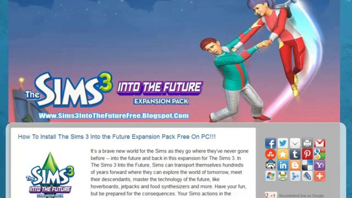 The Sims 3 Into the Future Expansion Pack [Free Downlaod]