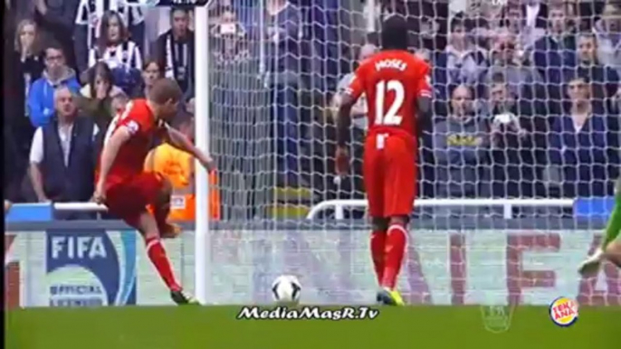 هدف ليفربول الاول في نيوكاسيل - الاسبوع 8 - 19/10/2013