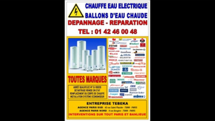 SAUTER THERMOR PARIS - TEL : 0142460048 - CHAUFFE EAU ELECTRIQUE - SAV DEPANNAGE REPARATION PARIS