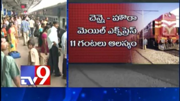 Trains cancelled, diverted owing to heavy rains