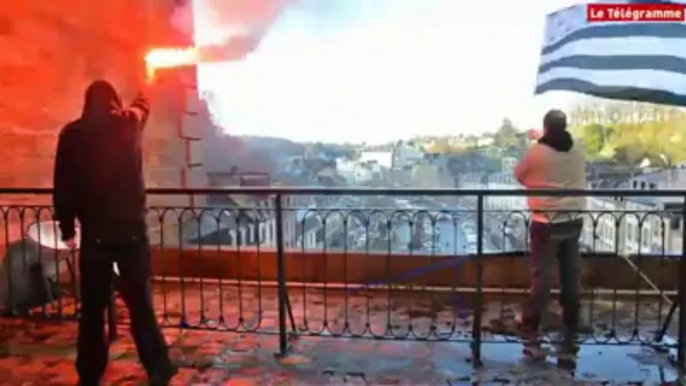 Morlaix. Près d'un millier de manifestants pour une Bretagne à cinq