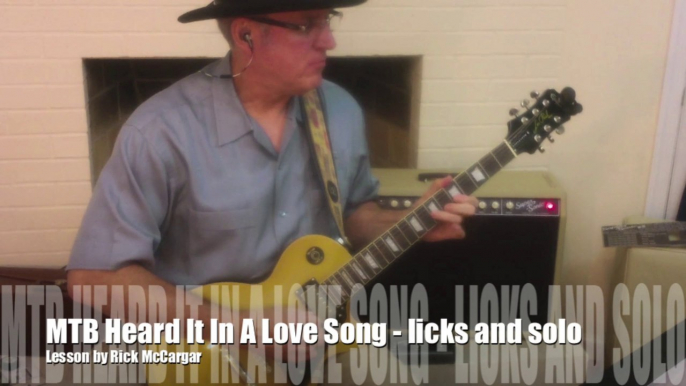 Guitar Lesson: Heard It In A Love Song - includes on-screen tablature