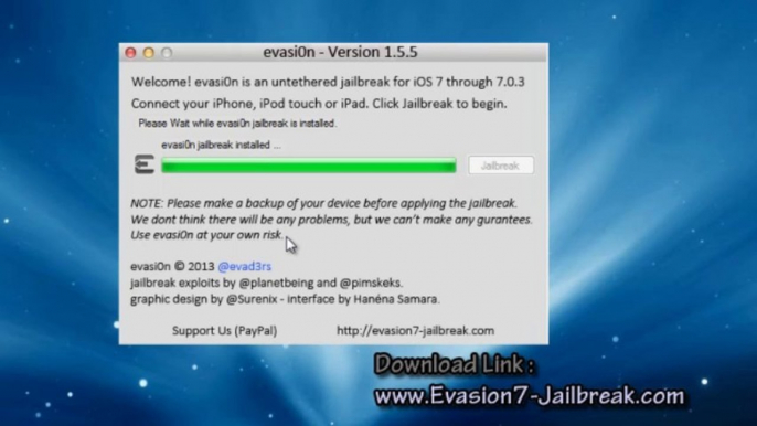 How To jailbreak ios 7.0.3 on iPhone 4s/5/5s/5c iPod Touch and iPad with evasion