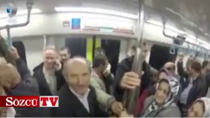 Bilal Erdoğan Marmaray'da