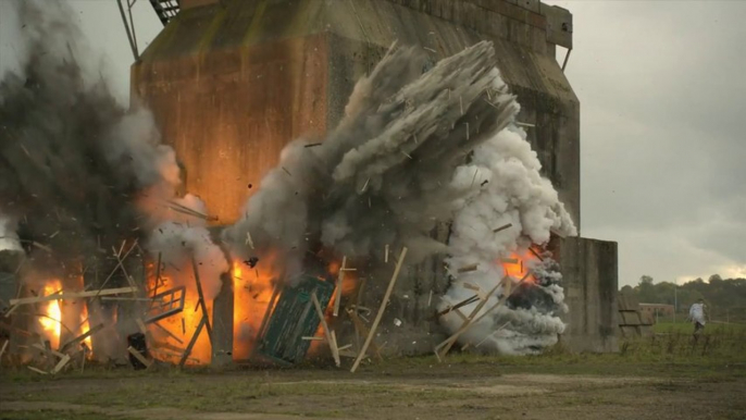 Explosion de batiment en Slow Motion. Enorme!