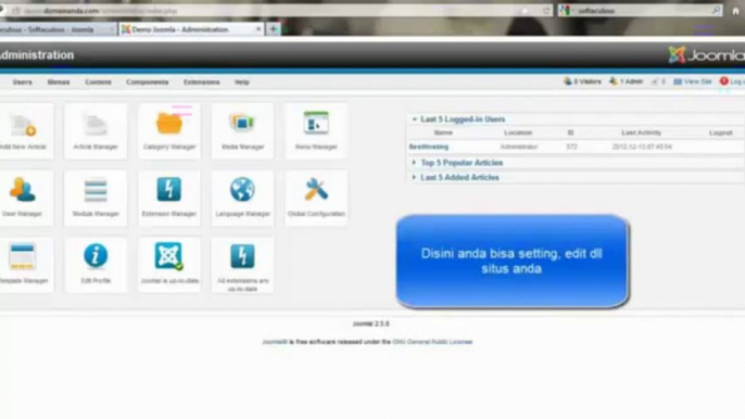 Cara Install Joomla dengan Softaculous di cPanel Hosting By riauhost.net