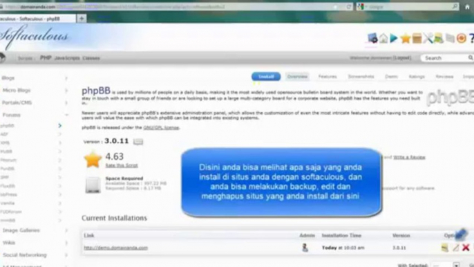 Cara Install Forum phpBB dengan Softaculous di cPanel Hosting By riauhost.net