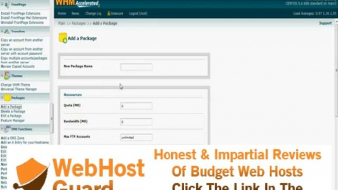 ESB Host - Adding Hosting Packages To Your Reseller WHM