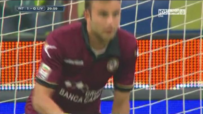 Own Goal Bardi Inter 1-0 Livorno (10-11-2013) Highlights