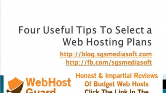 Four Useful Tips To Select a Web Hosting Plans