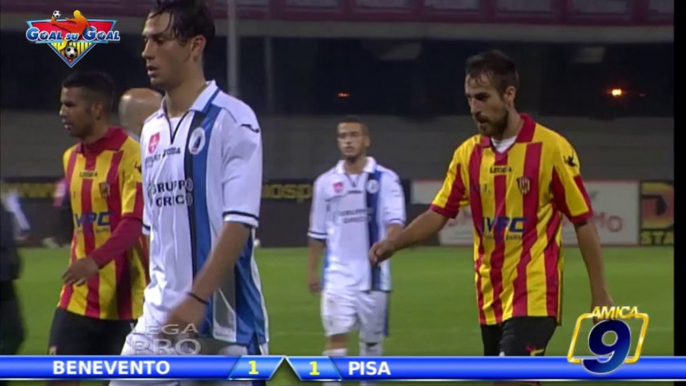 Benevento - Pisa 1-1 | HD | Highlights and Goals | Prima Divisione Gir.B 8/11/2013