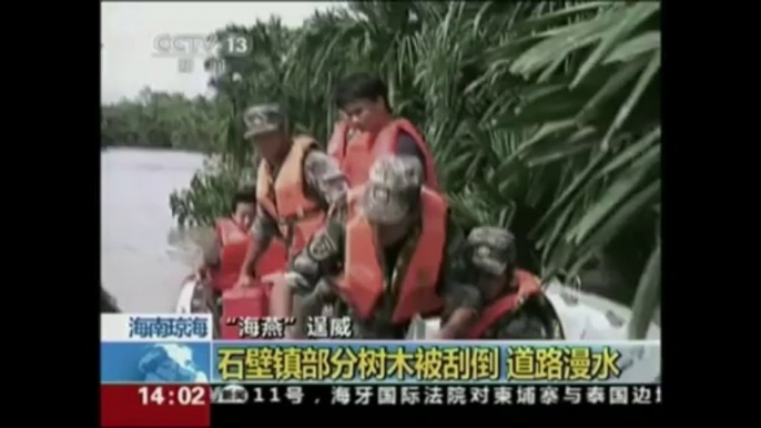 Le typhon Haiyan a touché les côtes chinoises