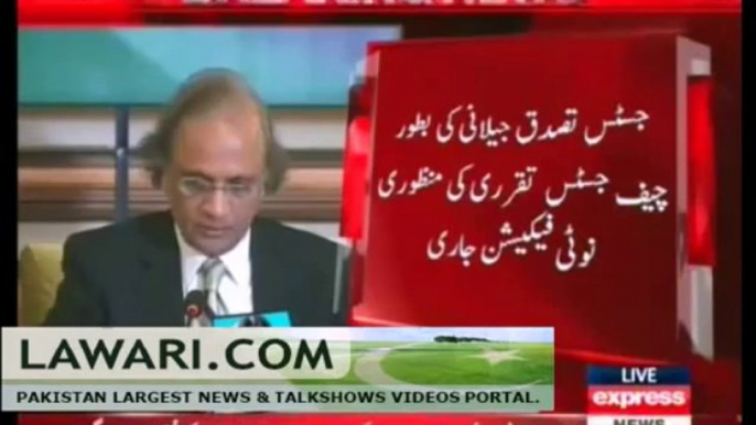 PM Sharif appoints Justice Tassaduq as new Chief Justice of Supreme Court