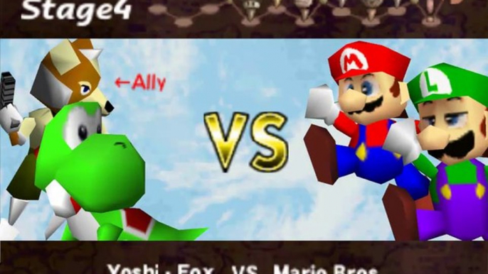 Super Smash Bros. (NTSC-U): 1P Game: Very Hard: 4 Conditions: Yoshi [1] Pikachu aux soins intensifs