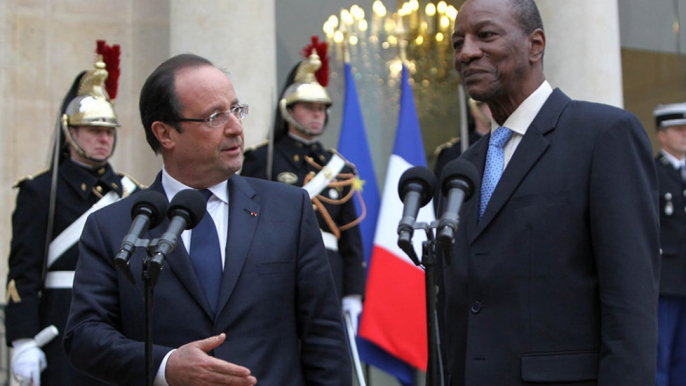 Point de presse avec M. Alpha CONDE, président de la République de Guinée