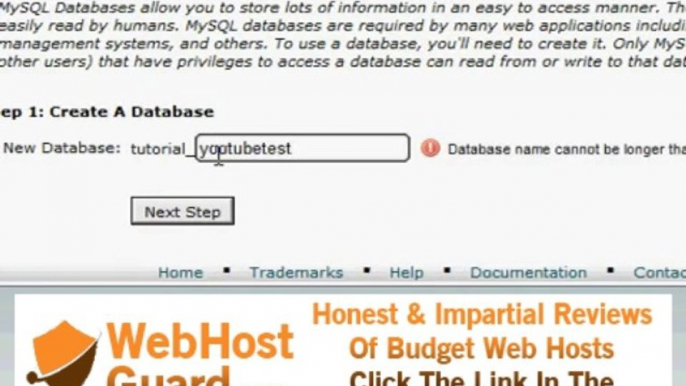 Raid Hosting Tutorials - How to create a MySQL username and databases.