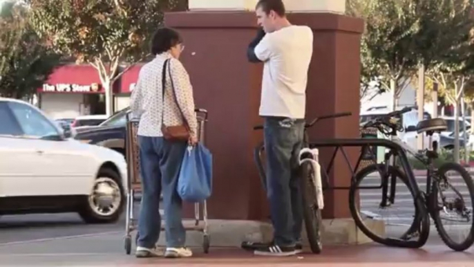 Asking Strangers To Help Steal A Bike Social Experiment