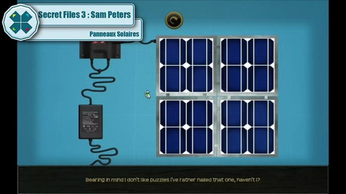 Secret Files : Sam Peters - Solution  Enigme des Panneaux Solaires