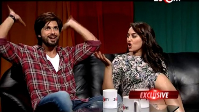 Shahid Kapoor & Sonakshi Sinha talk about Gandi Baat, Dancing with Prabhu Dheva & more