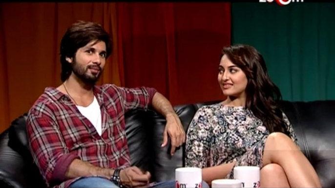 R… Rajkumar  Shahid Kapoor & Sonakshi Sinha talks about Prabhu Dheva, Saree Ke Fall Sa, Gandi Baat & more