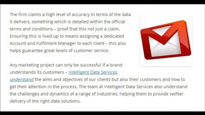 Intelligent Data Services l Taking Customer Data Services to the Next Level