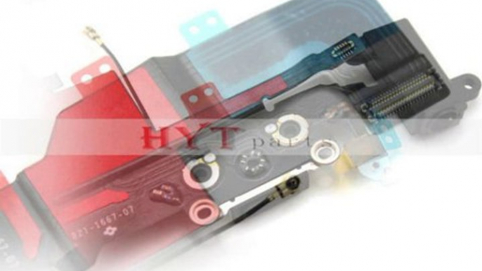 Hytparts.com-For iPhone 5S OEM Replacement Charging Dock Port Connector Flex Cable 821-1596-A