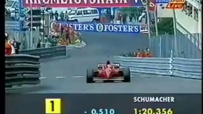 F1 - The best Qualifying lap ever - Michael Schumacher - Monaco Grand Prix 1996