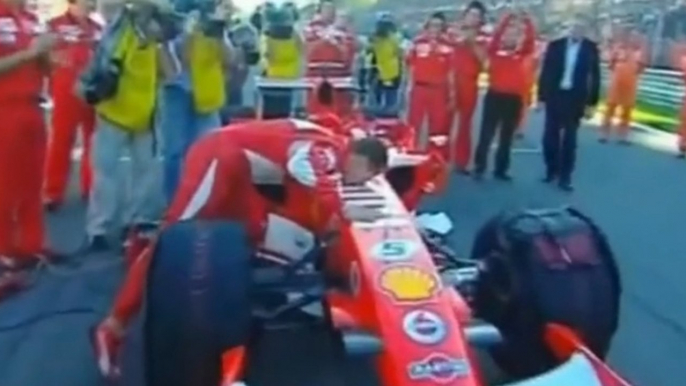 Michael Schumacher Last Lap With Ferrari Scuderia F1 Team!! Emotional Moments!!