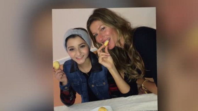 Gisele Bundchen Visits Teen With Cancer