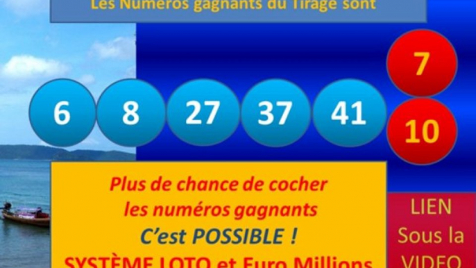 RESULTAT EUROMILLIONS MARDI 17 DECEMBRE 17/12