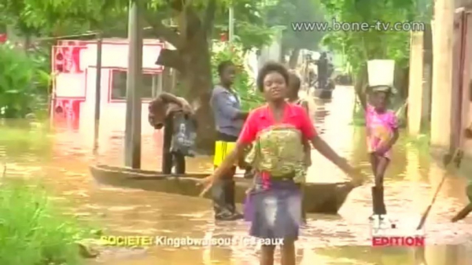 Après la pluie c'est le mauvais temps en rdc: Kingabwa sous les eaux après la pluie