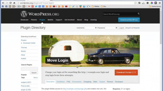 Tutoriel WordPress : Plugin Move Login - sécuriser modifier l'url wp-login.php