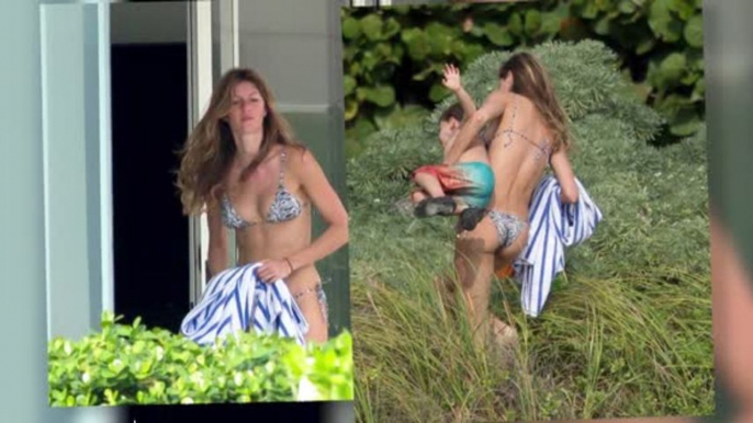 Gisele Bundchen Frolics In Bikini