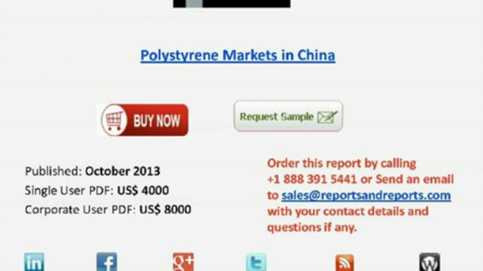 Polystyrene Markets in China