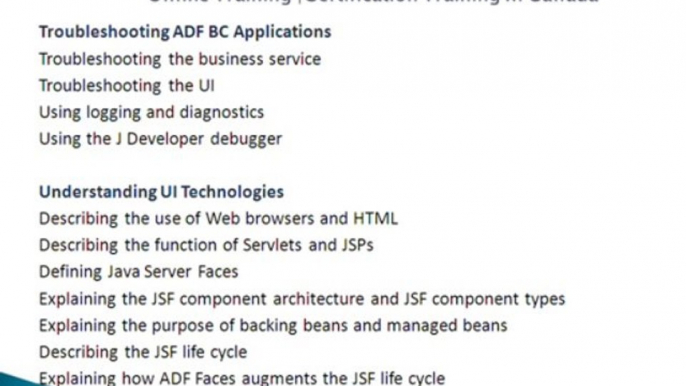 Oracle Fusion ADF|Middleware 11g  Virtual Training Support-Magnific Training