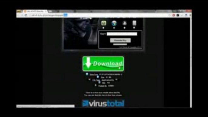 Call Of Duty Ghost keygen [Générateur des clés] key générateur