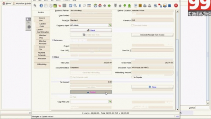 Invoice Accounting