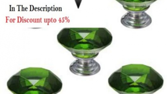 Clearance 5 Pcs 30mm Crystal Glass Cupboard Wardrobe Cabinet Door Drawer Kitchen Knobs Handle